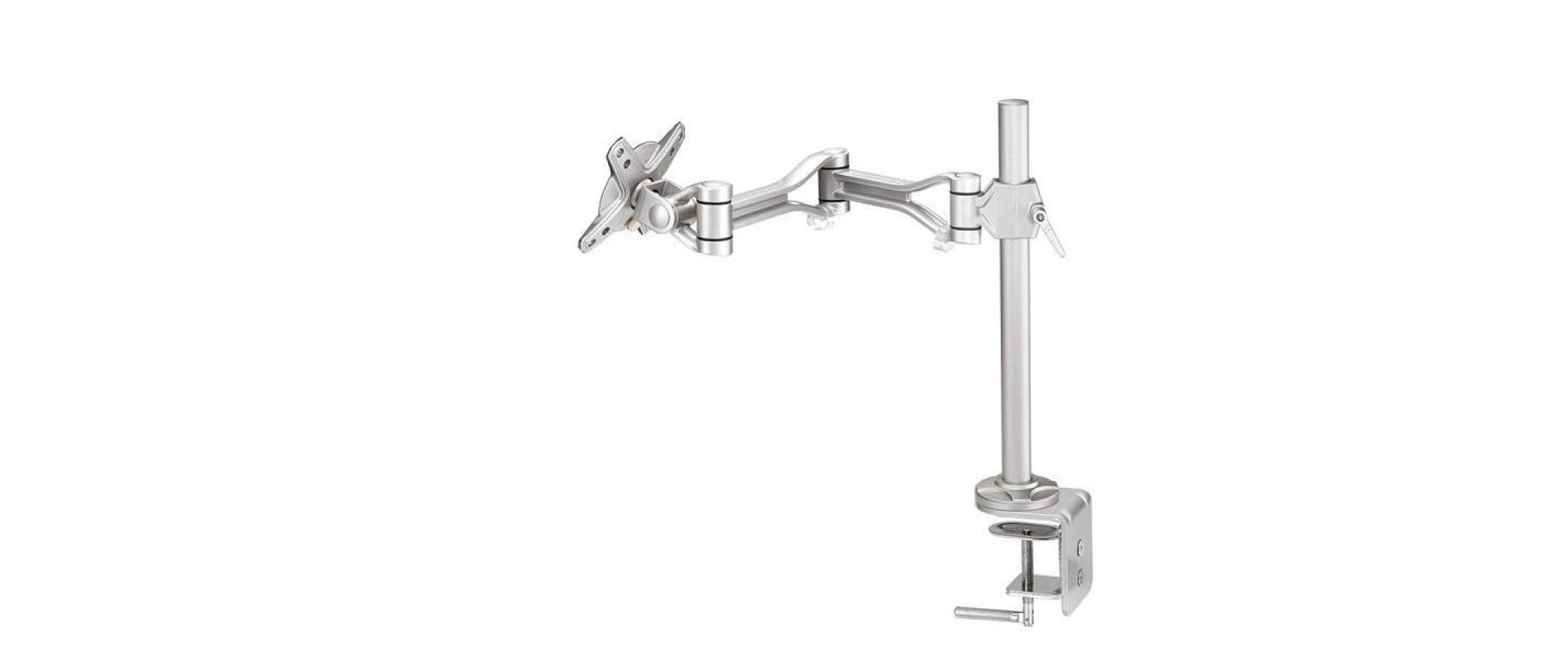 Neomounts FPMA D1030 – Tischhalterung, Tischklemme, bis 30", 10 kg, höhenverstellbar, silber