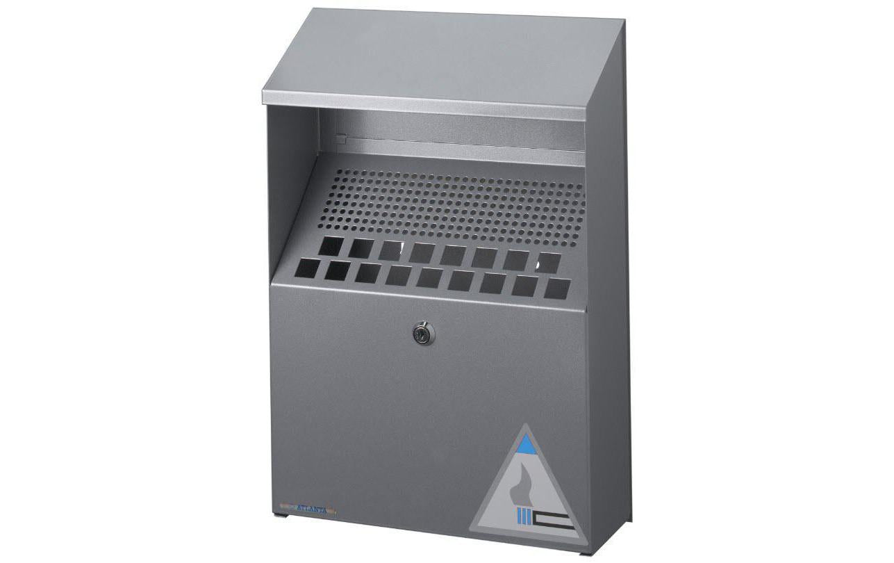Durable Wandaschenbecher – 4 l – Stahl – Silber – Wandmontage
