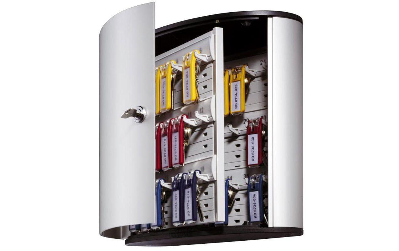 Durable Schlüsselkasten Key Box 36, für 36 Schlüssel, Aluminium, silber – Wandmontage