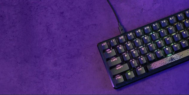 Corsair K65 PRO MINI RGB – Tastatur, 65%, mechanisch (CORSAIR OPX), RGB-Beleuchtung, Schwarz