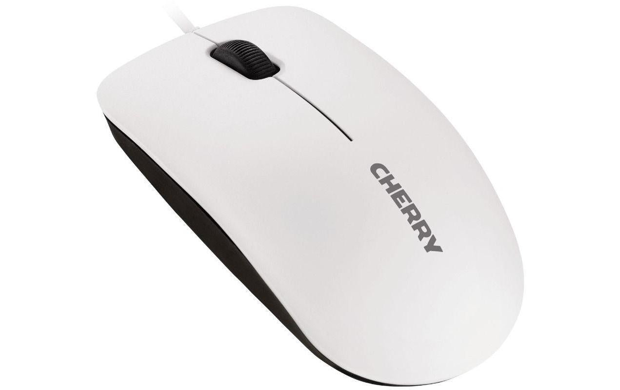 CHERRY MC 1000 Maus – kabelgebunden, USB-A, 1'200 dpi, 3 Tasten, beidhändig, grau