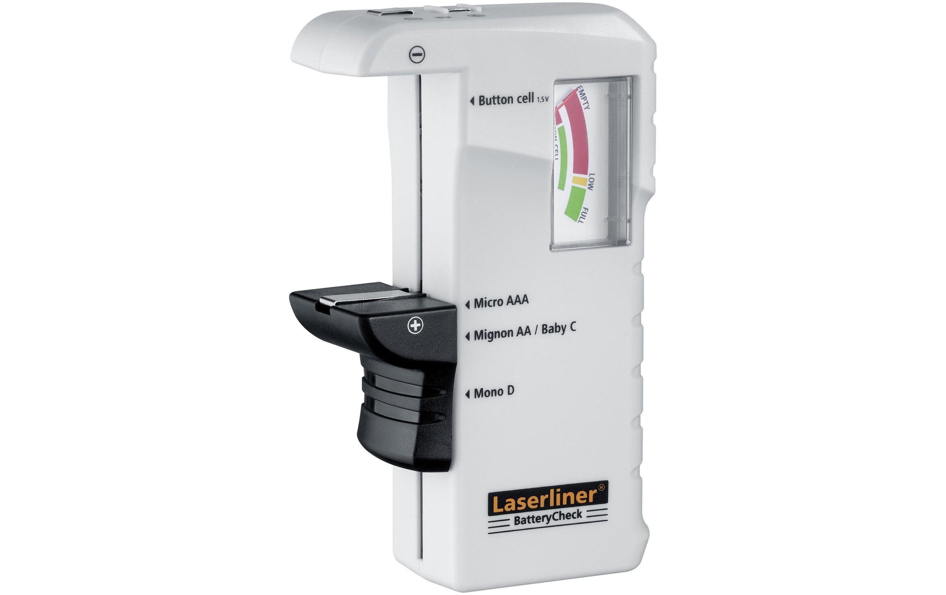 Laserliner BatteryCheck – Batterietester – für AA/AAA/C/D/9 V/Knopfzellen