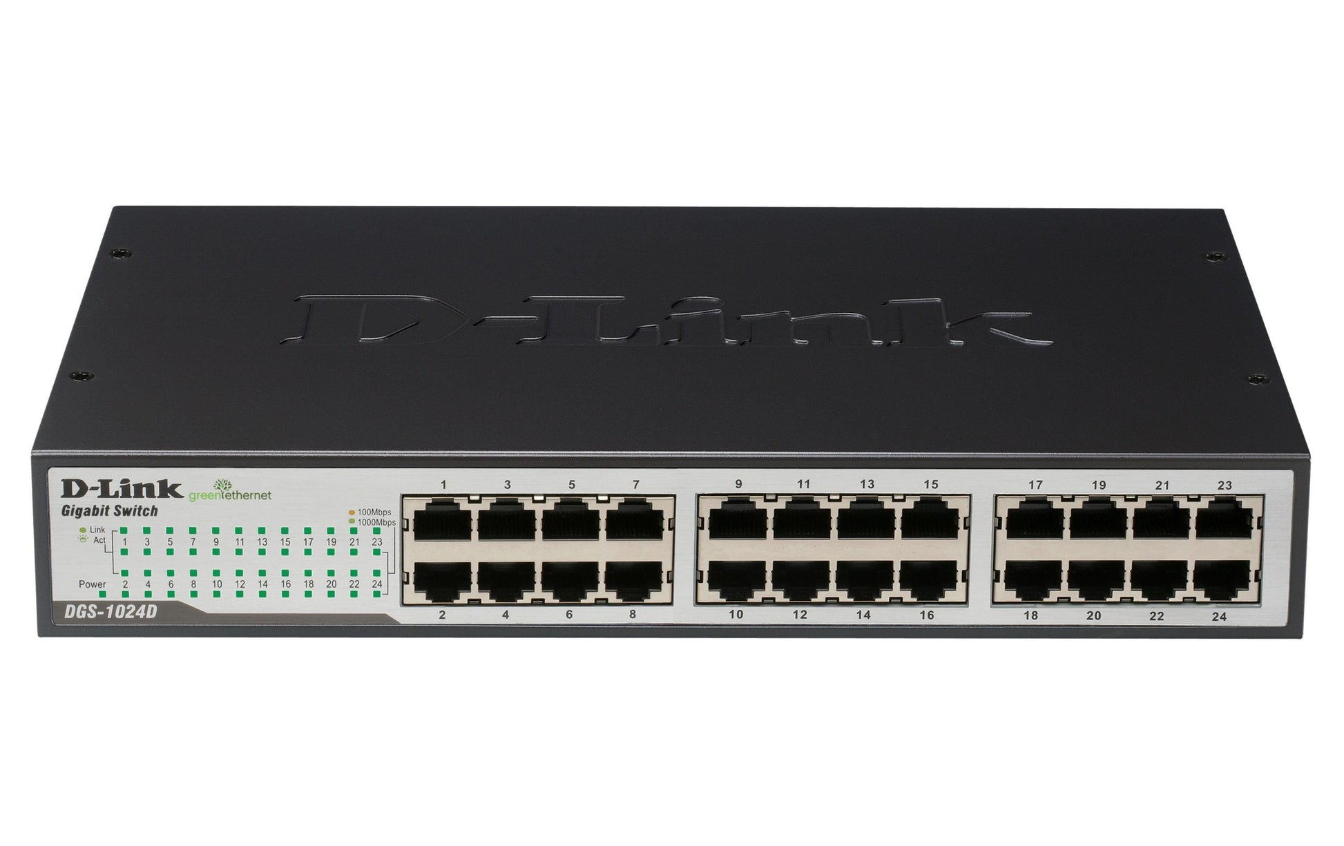 D-Link DGS-1024D – Unmanaged Switch – 24×GbE, 19" Rack