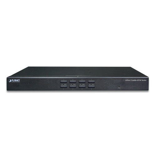 PLANET 8-Port VGA KVM-Switch – 2048 × 1536, Rack 1U