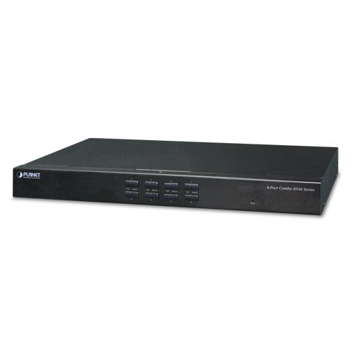 PLANET 8-Port VGA KVM-Switch – 2048 × 1536, Rack 1U