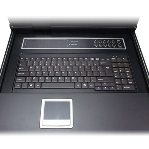 PLANET 17" Rack-LCD-Konsole – 8-Port VGA KVM, 1280 × 1024, USB 2.0-Hub – 1U
