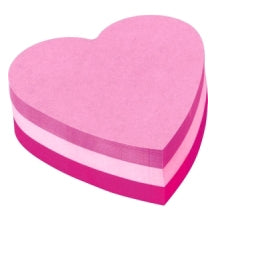 Post-it Haftnotizen – 70×70 mm – Herz, sortiert, 3×75 Blatt, PEFC