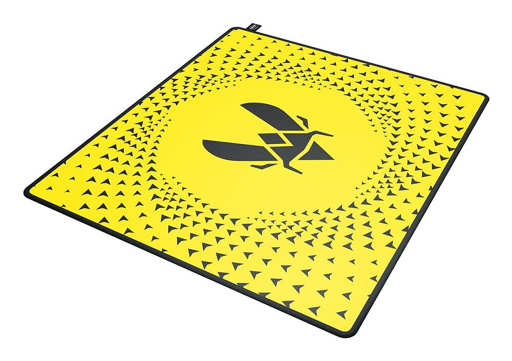 CHERRY XTRFY GP5 Vitality – Gaming-Mauspad – 460 × 400 mm, 4 mm, Tuch, Schwarz/Gelb