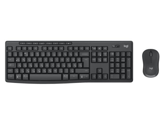 Logitech MK370 – Tastatur, kabellos (2,4 GHz), Dunkelgrau