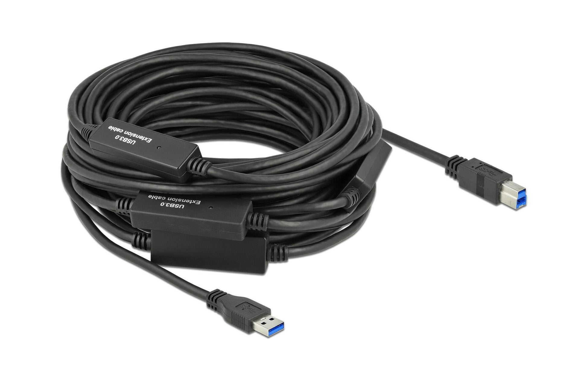 DeLOCK USB-Kabel, USB-A zu USB-B, 20 m, USB 3