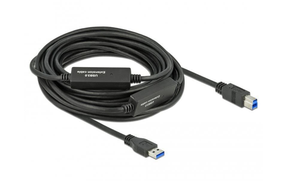 DeLOCK USB-Kabel, USB-A zu USB-B, 10 m, USB 3