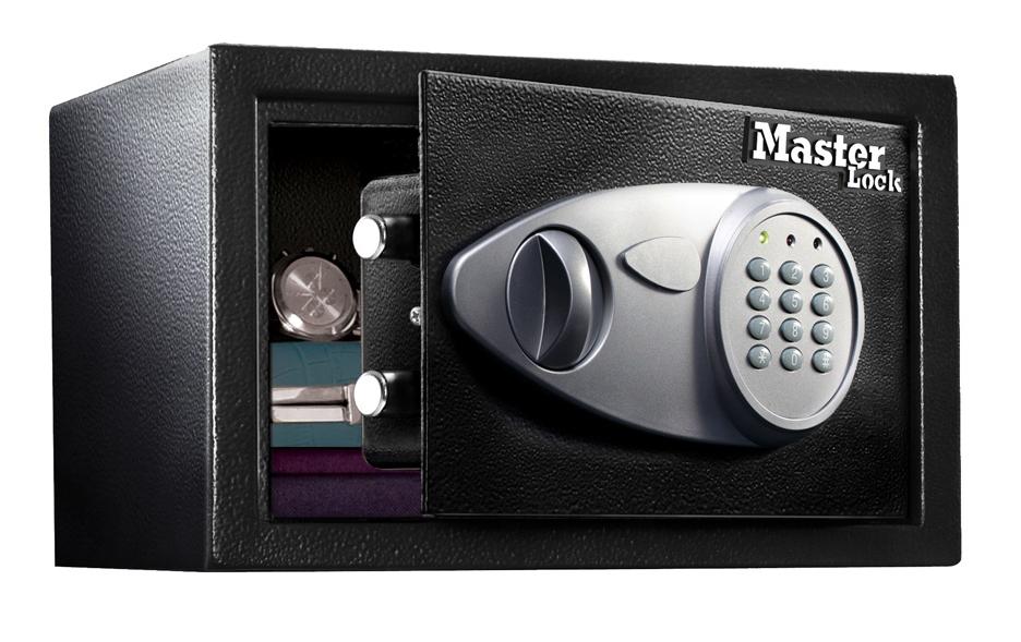 Master Lock Tresor X055ML – Elektronikschloss – 16,4 l – Schwarz