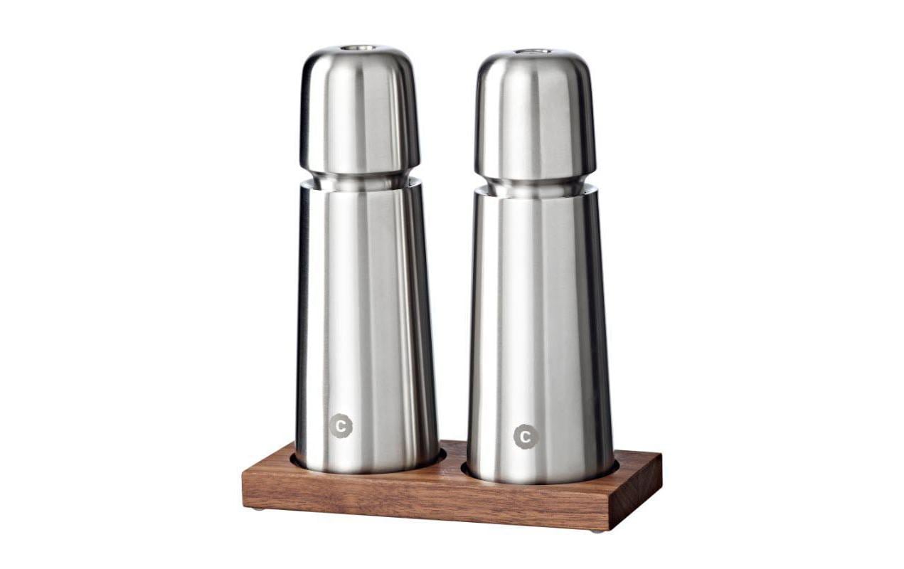 CrushGrind Untersetzer für Gewürzmühle, 15,1 × 7,3 × 1,7 cm, Walnussholz, Braun