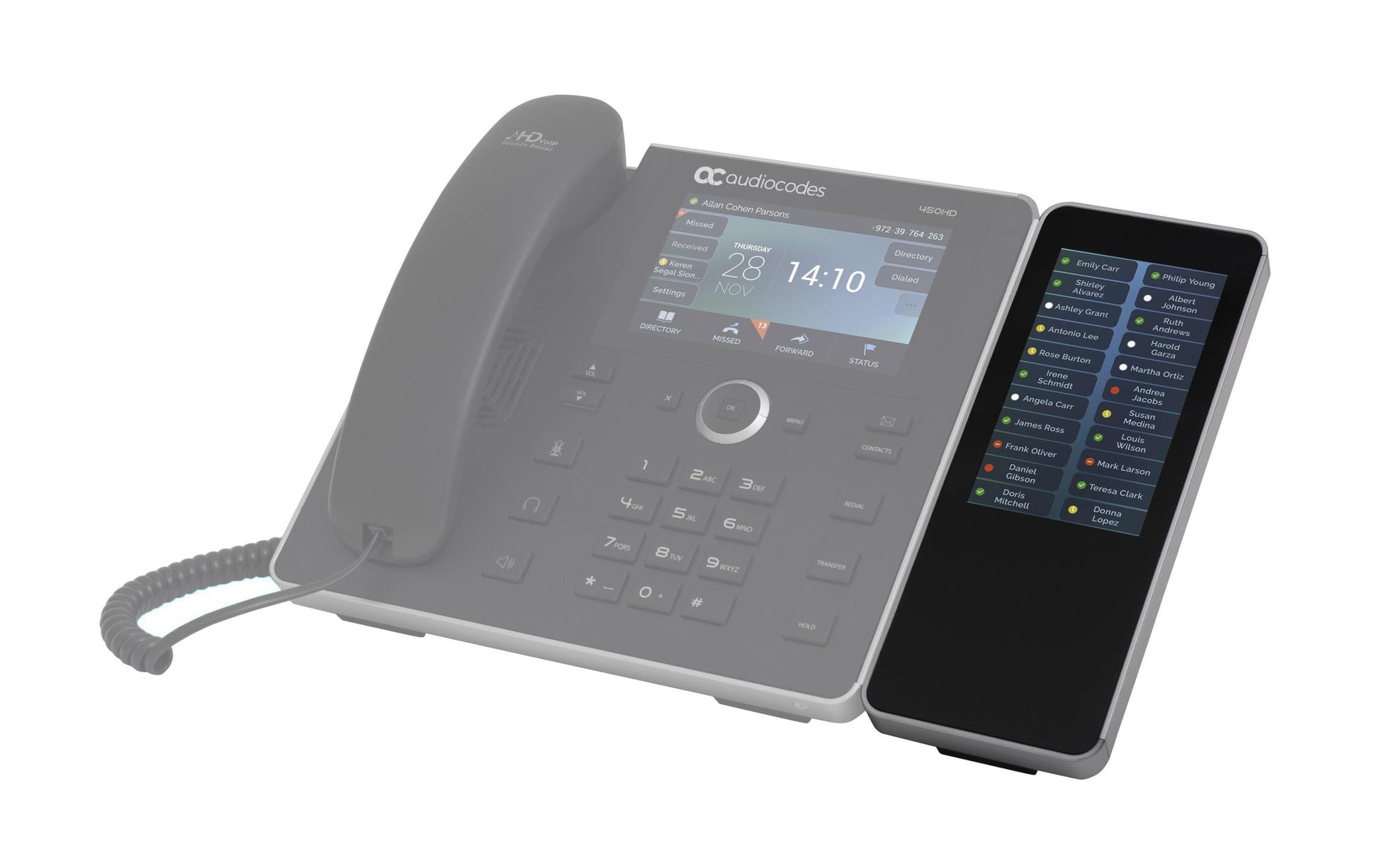 AudioCodes Erweiterungsmodul – für AudioCodes IP450HDEG, IPC450HDEG-BW, IP450HDEPSG und mehr, Schwarz