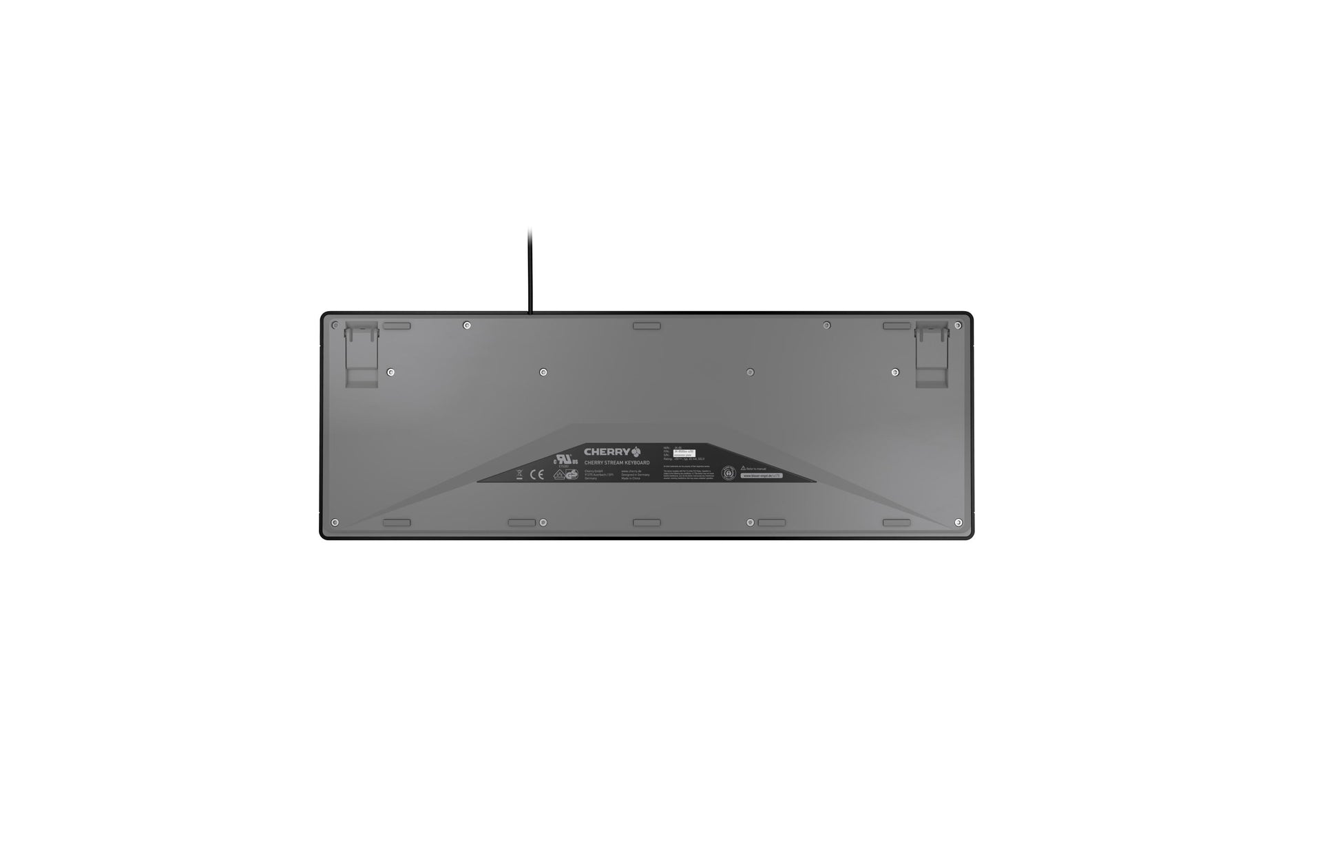 CHERRY STREAM – Tastatur, kabelgebunden (USB-A), DE-Layout (DE), Fullsize (mit Ziffernblock) – für Windows