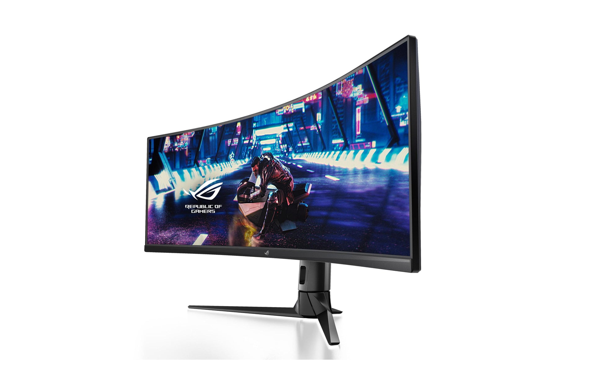 ASUS ROG Strix XG49VQ – Monitor, 49", VA, 144 Hz, 450 cd/m², Gebogen, VESA 100 × 100, Schwarz