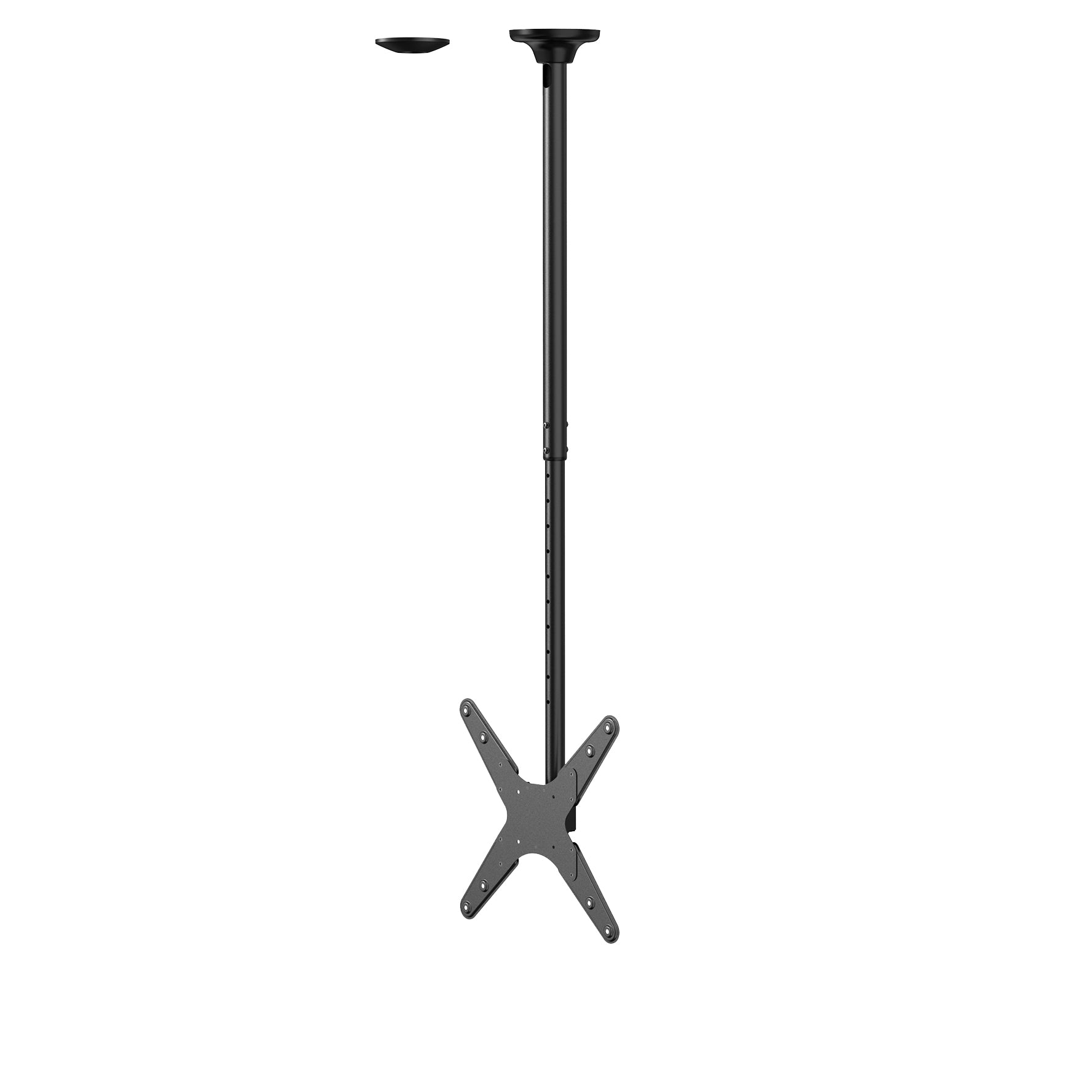 Neomounts FPMA-C340BLACK – Deckenhalterung, schwenkbar, für 32–75″, VESA 400×400, bis 50 kg, höhenverstellbar
