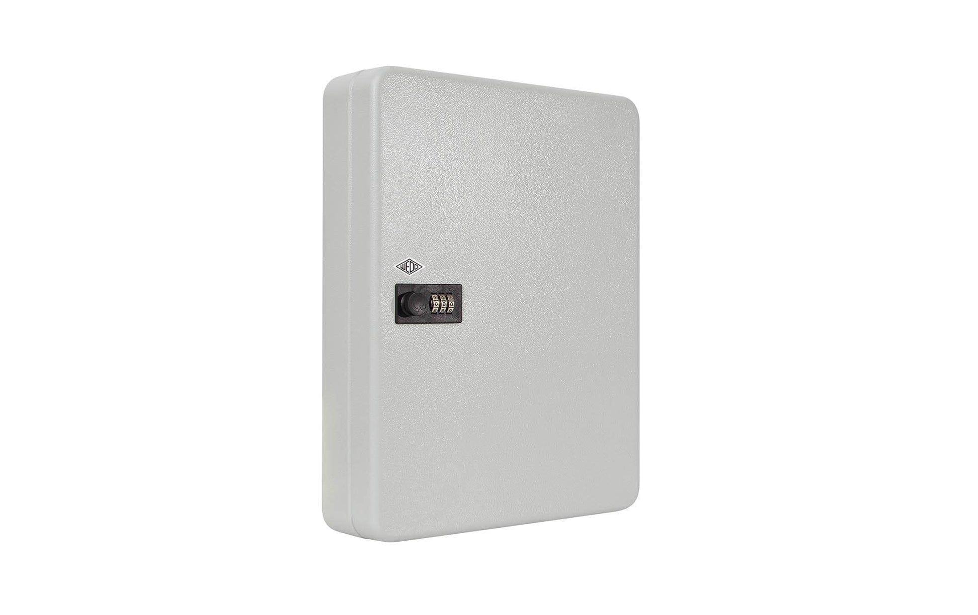 WEDO 102 46037 – Schlüsselschrank für 60 Schlüssel, Zahlenschloss, Stahl, Silber, 94 × 288 × 370 mm