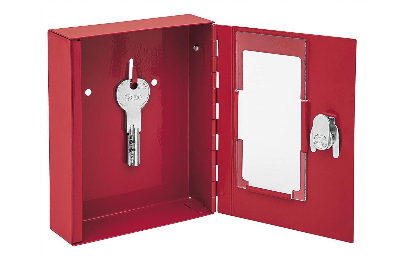 Wedo 102 50102X – Notschlüsselkasten, Rot, 120 × 40 × 150 mm