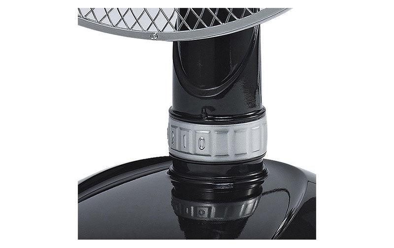 Sonnenkönig Tischventilator – 34 cm, 3 Stufen, oszillierend, 40 W, 48 dB(A), Schwarz