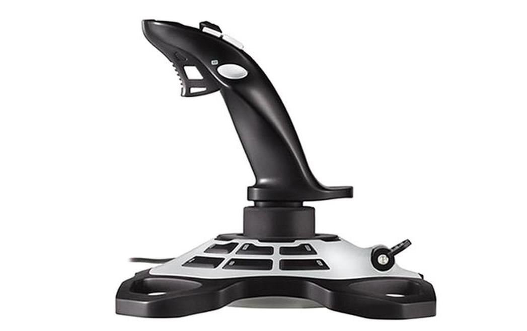Logitech G Extreme 3D Pro – Joystick – USB (kabelgebunden), Schwarz/Weiss, für PC