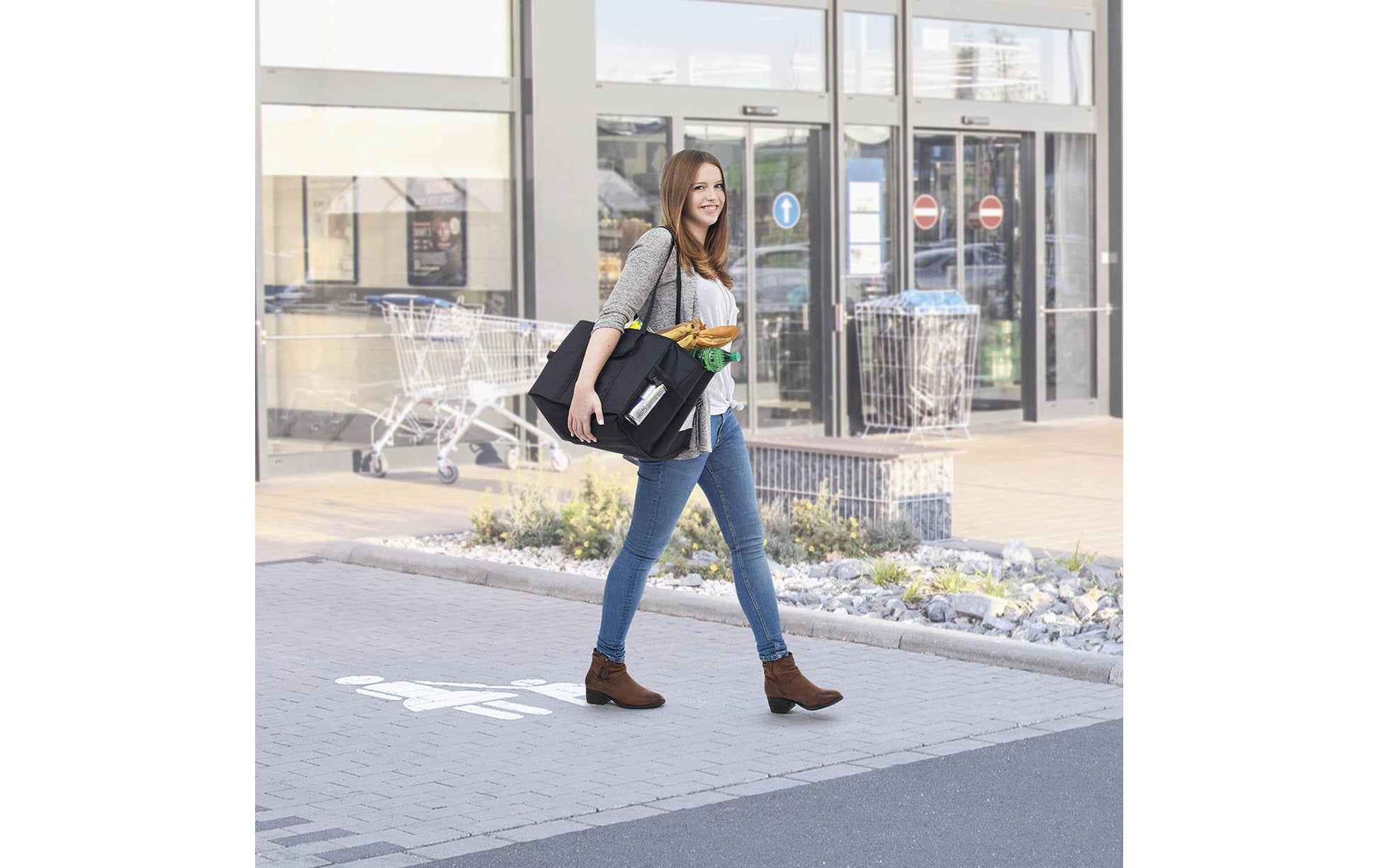 Wedo Stofftasche, Polyester, schwarz, 450×300×350 mm