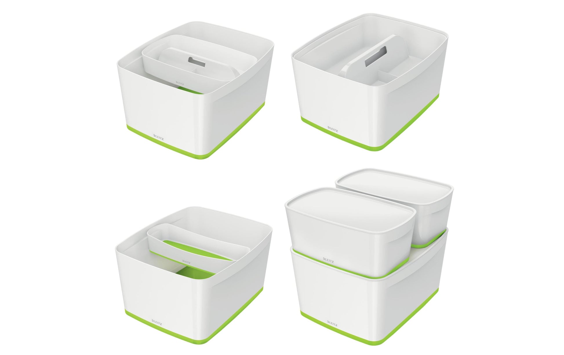 Leitz MyBox Aufbewahrungsbox – ABS Kunststoff, Weiss, 31,8 × 19,8 × 38,5 cm
