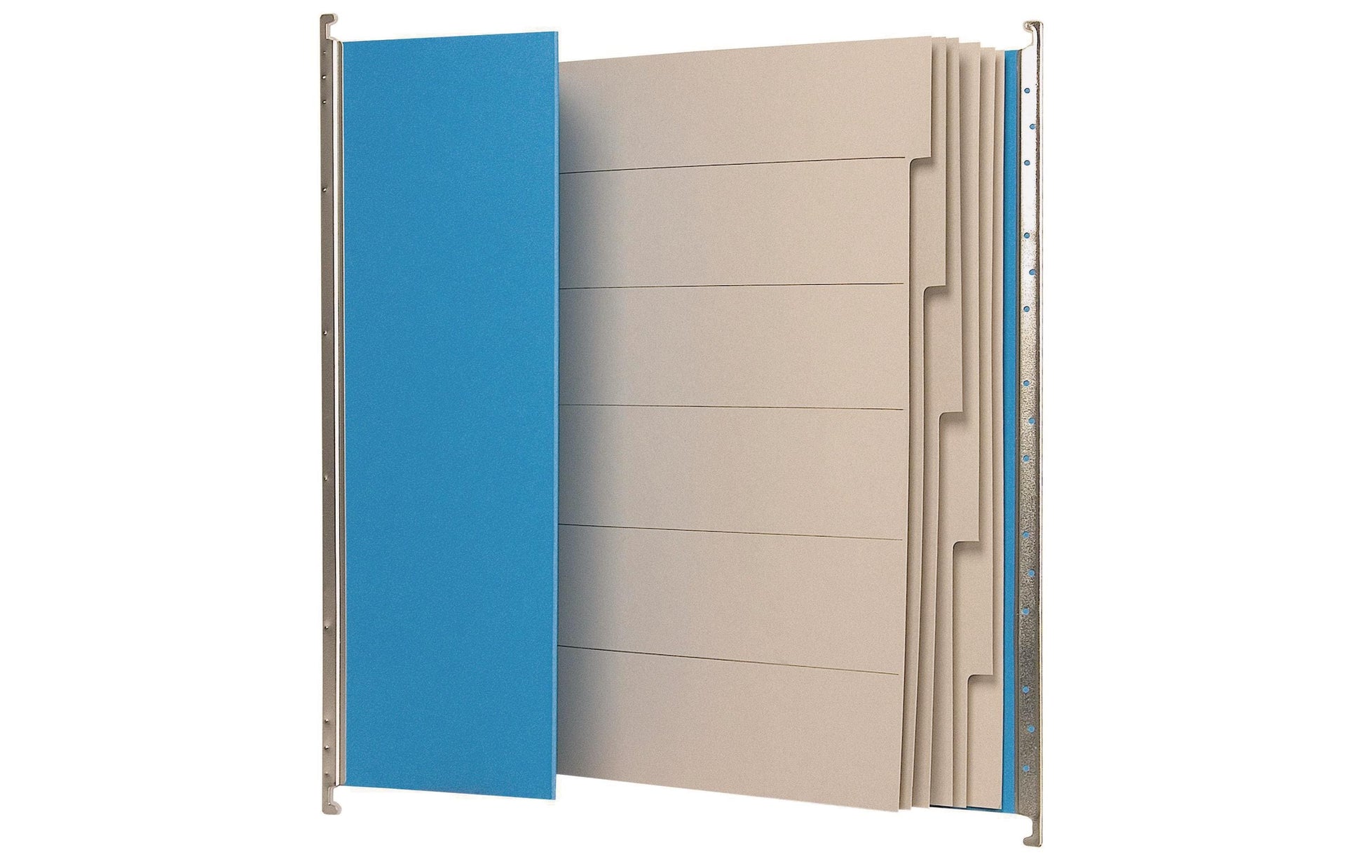 Biella Hängeordner für A4 – Karton, Blau, 320 × 250 mm, mit Vordruck