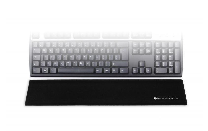 BakkerElkhuizen Tastatur-Handgelenkauflage – Trapezium Wrist Standard – für Tastatur – schwarz