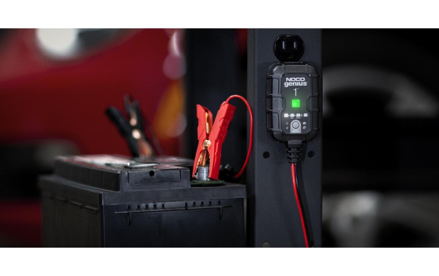 NOCO Genius 1 Batterieladegerät 12 V 1 A – für Blei (Pb), bis 30 Ah, Erhaltungsladung – Lastwagen