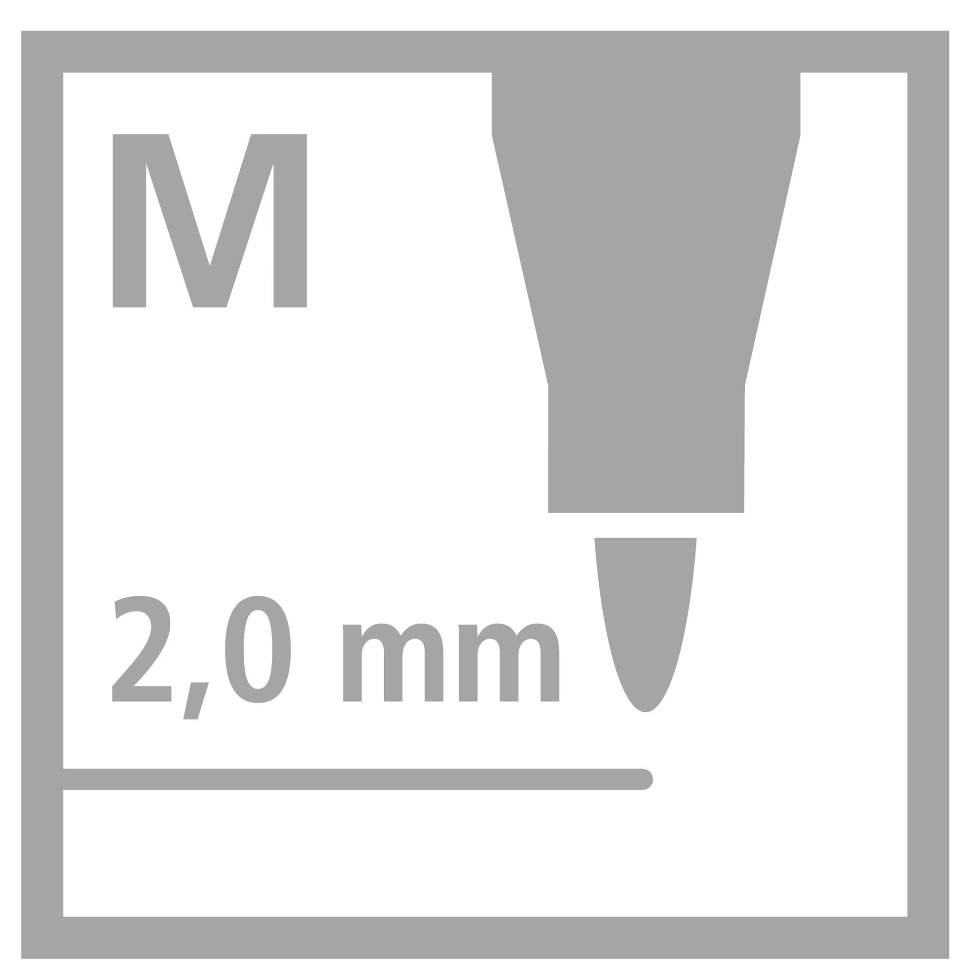 STABILO Power Filzstift – Rundspitze, 2 mm, auswaschbar, 12 Farben