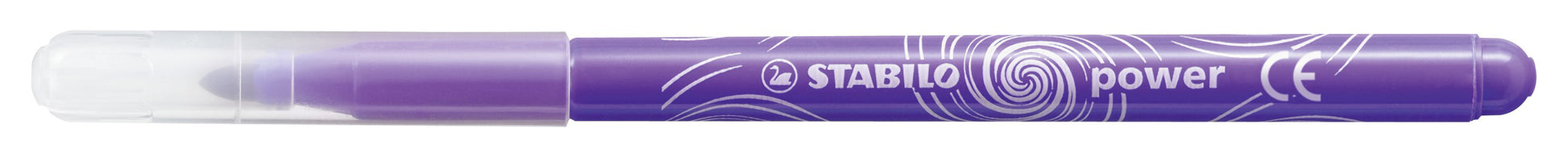 STABILO Power Filzstift – Rundspitze, 2 mm, auswaschbar, 12 Farben
