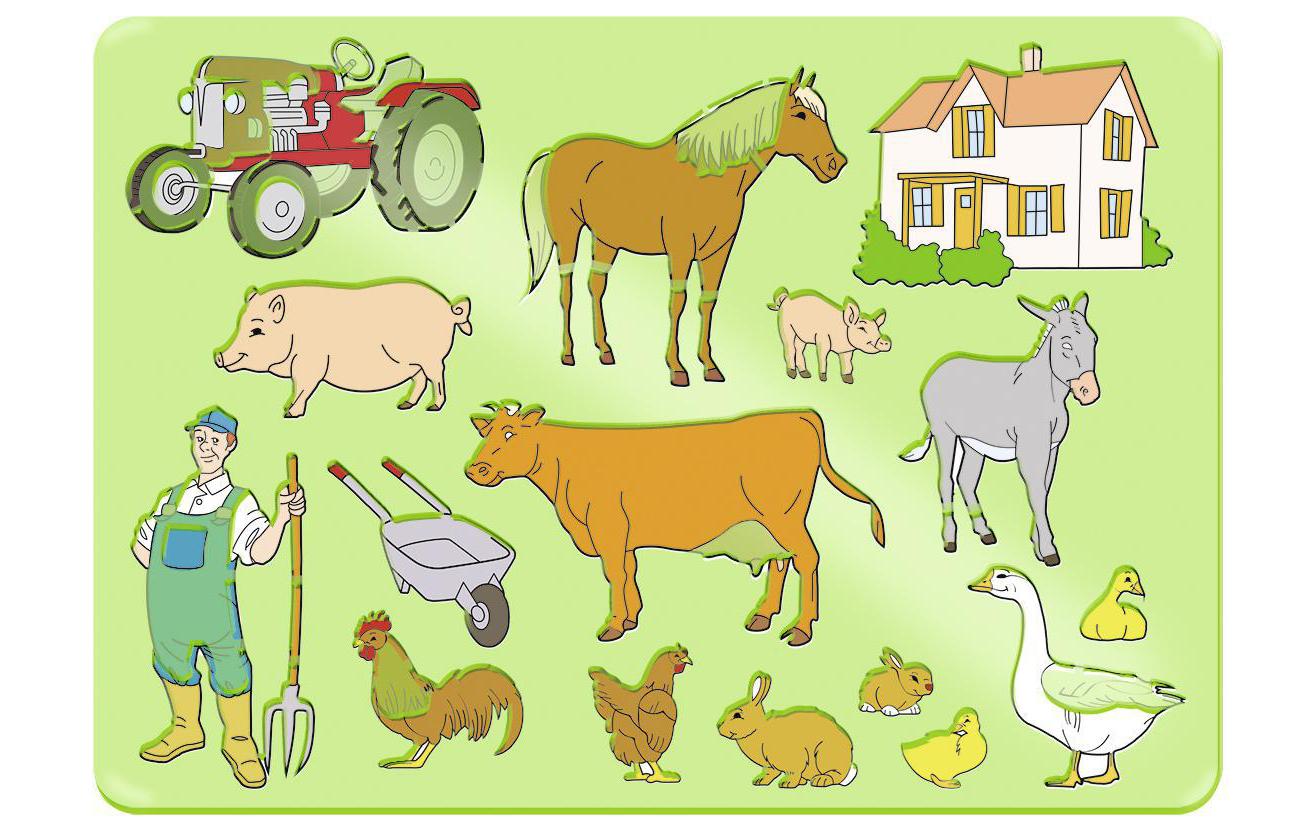 URSUS Malschablonen-Set, Tiere, 18,9 × 26,8 cm, Mehrfarbig