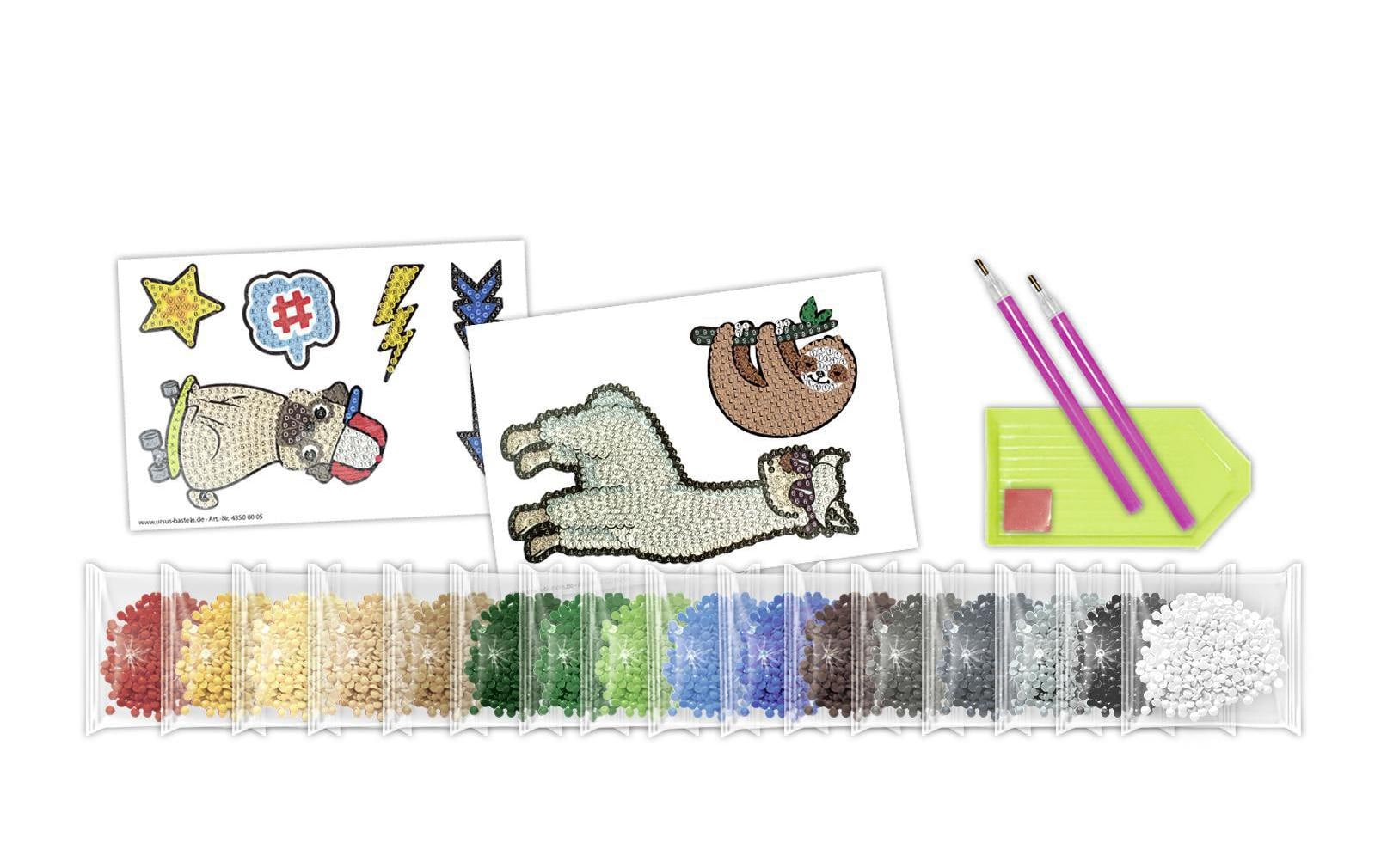 URSUS Sticker, Tiere, Mehrfarbig, 7 Stk
