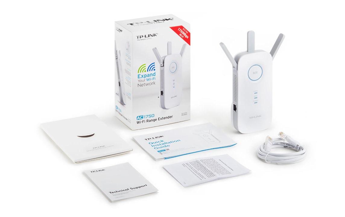 TP-Link RE450 – Access Point – Wi‑Fi 5 (2,4/5 GHz), 1,8 Gbit/s, GbE
