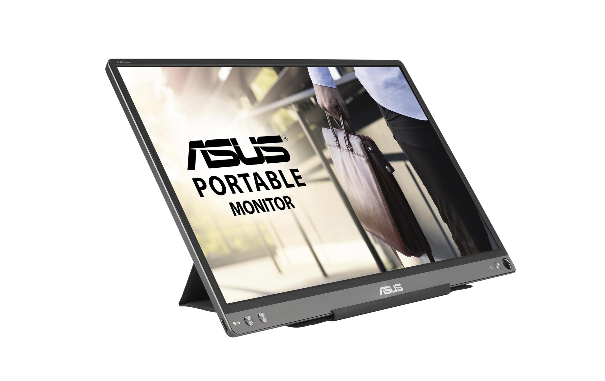 ASUS ZenScreen MB16ACE – Portabler Monitor, 15,6", 1920 × 1080 (Full HD), LED, USB-C, Grau