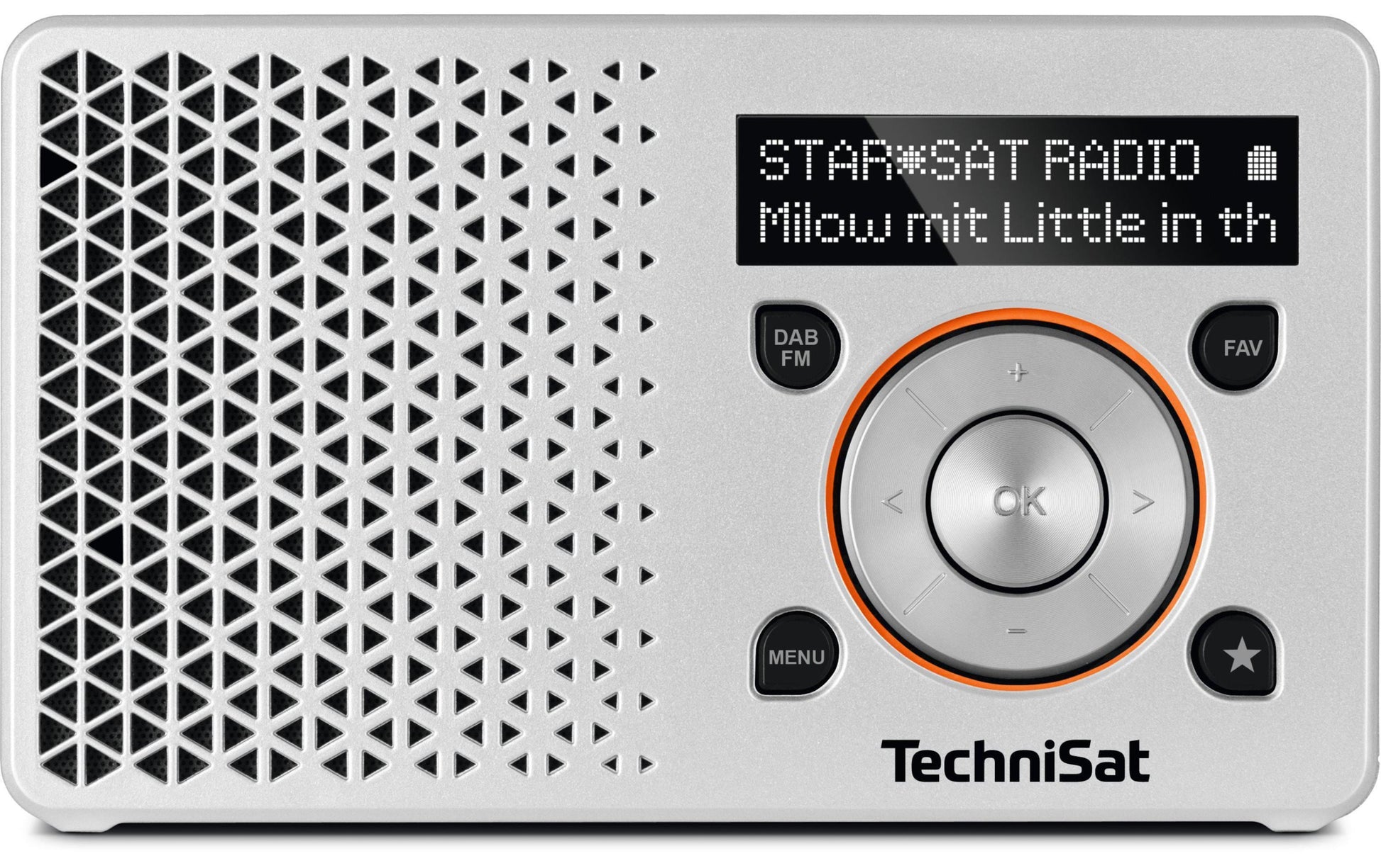 TechniSat DigitRadio 1 – DAB+/UKW-Tischradio – Orange