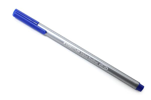 Staedtler triplus 334 Fineliner – 0,3 mm, blau, 1 Stk., Cap-Off