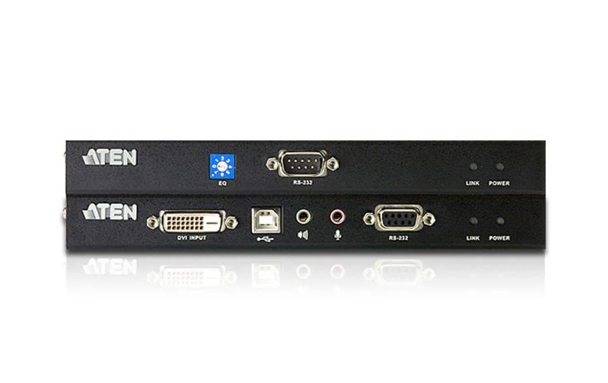 ATEN DVI-D KVM-Extender über Cat5e/6, bis 60 m, 1920 × 1200, Sender/Empfänger, RS-232