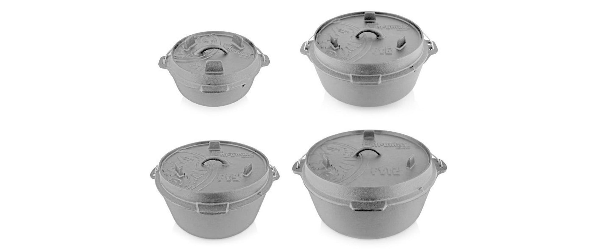 Petromax Kochtopf ft6 – 5,7 l, Ø 18,5 cm, Gusseisen, für Backofen, Schwarz