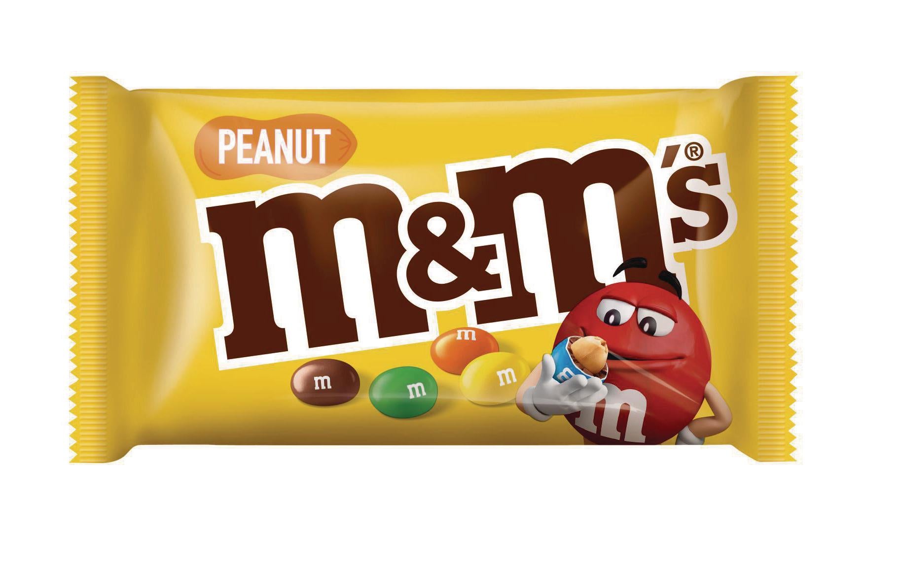 Mars Incorporated M&M's Schokolinsen – Erdnuss, Milch, 48% Kakao, Geschenkbox, 24 × 45 g (1,08 kg)