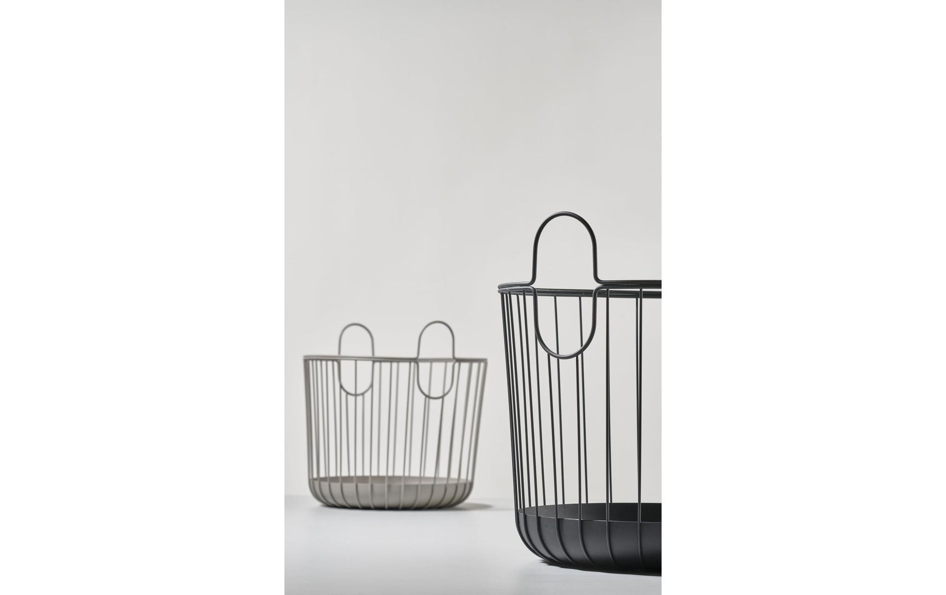 Zone Denmark Aufbewahrungskorb – Metall – Schwarz – Ø 406 × H 411 mm