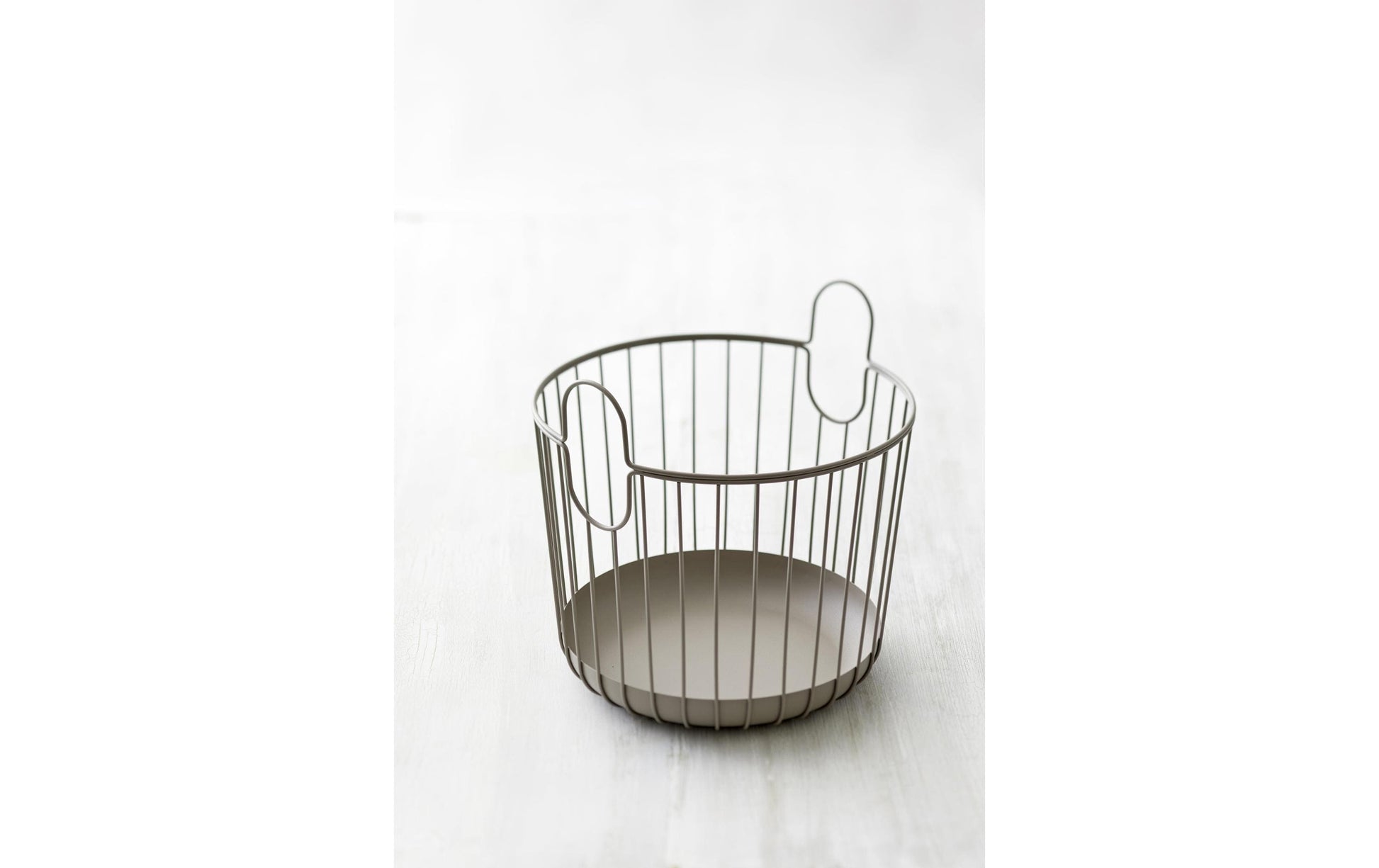Zone Denmark Aufbewahrungskorb – Metall – Taupe – Ø 300 × H 305 mm