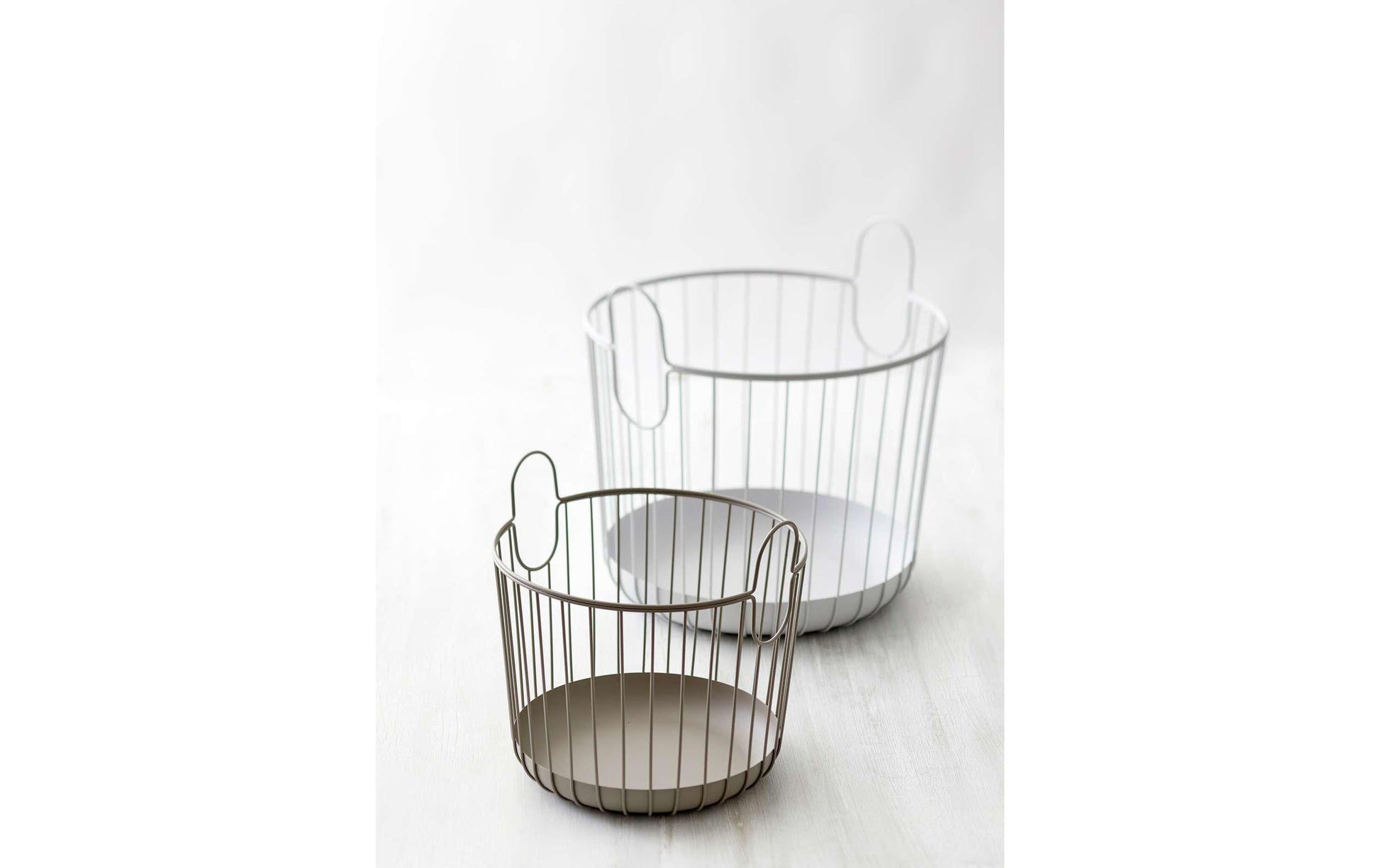 Zone Denmark Aufbewahrungskorb – Metall – Taupe – Ø 300 × H 305 mm