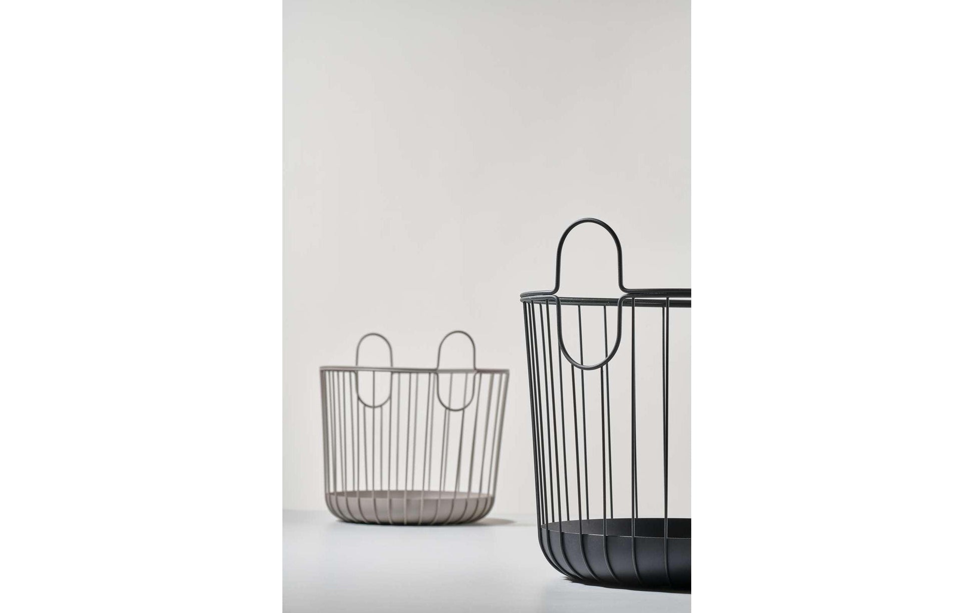 Zone Denmark Aufbewahrungskorb – Metall – Taupe – Ø 300 × H 305 mm