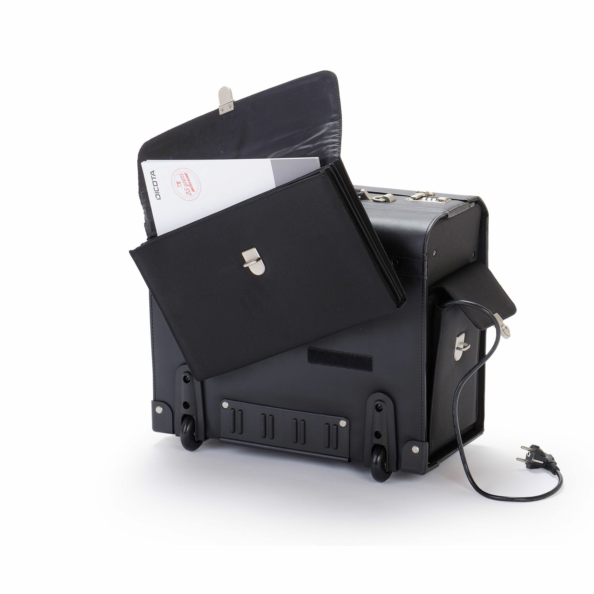 DICOTA Notebook-Tasche bis 16,4" – Kunstleder, kratzresistent – Schwarz