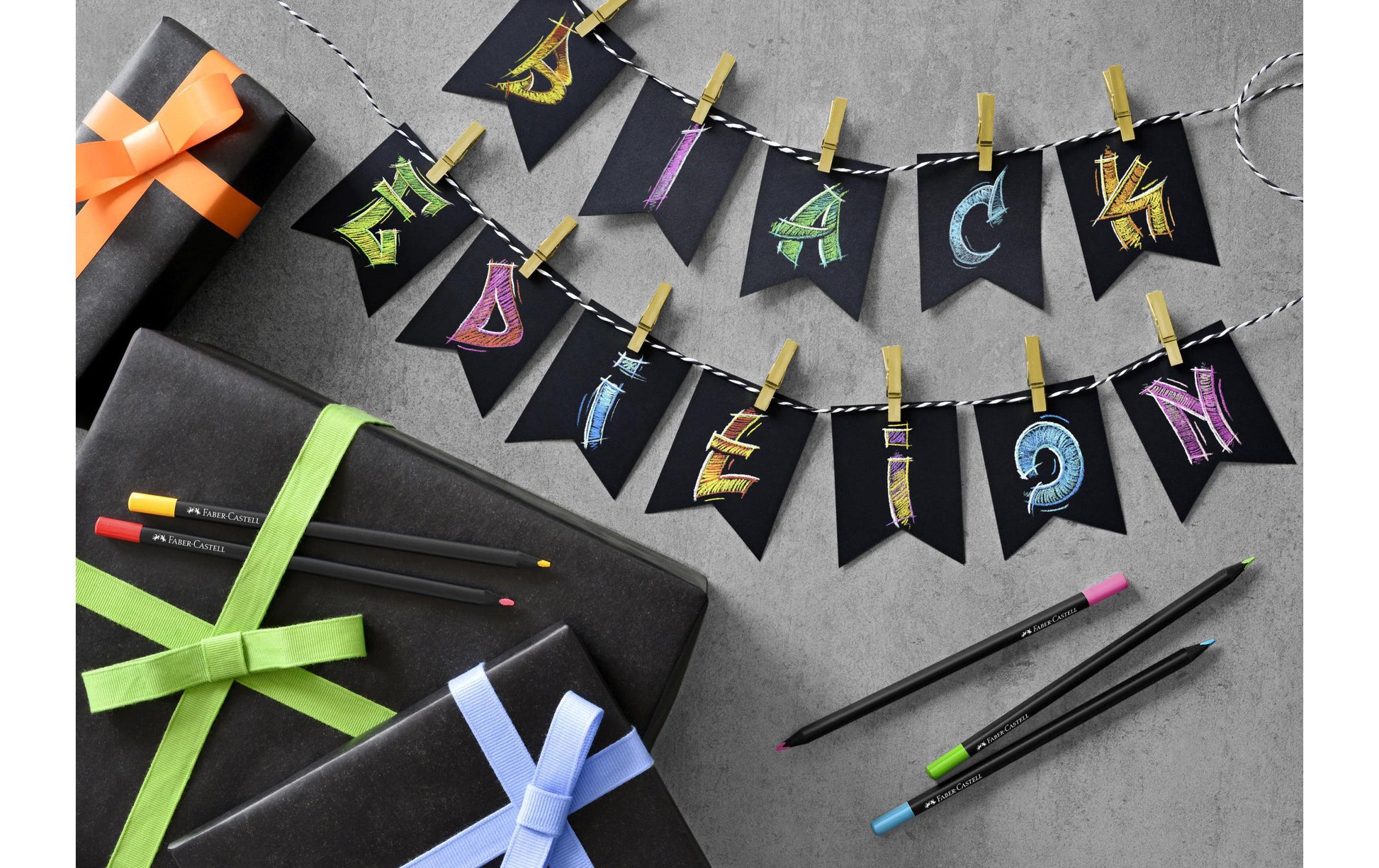 Faber-Castell Buntstifte Black Edition – 36 Farben, im Kartonetui, Ø 3 mm, dreikantig, FSC