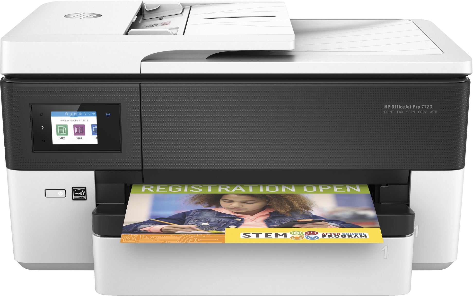 HP Officejet Pro 7720 Wide All-in-One – Farbiger Tintenstrahl-MFP A3, 4-in-1 – USB/WLAN – 22 Seiten/Min. S/W