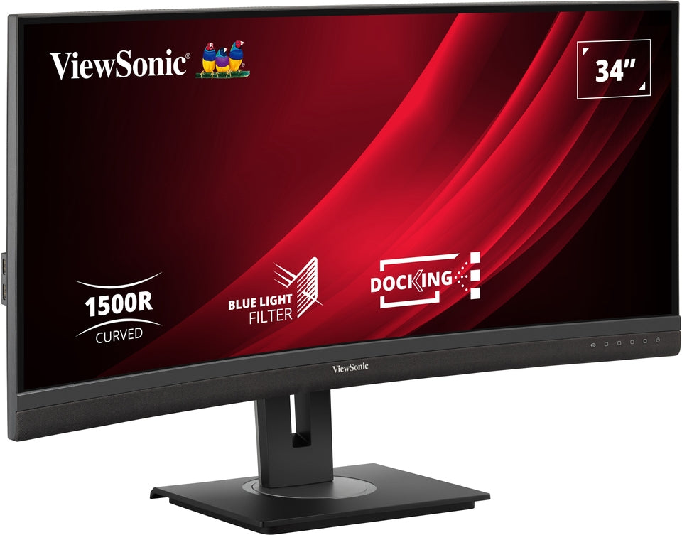 Viewsonic VG3456C – Monitor, 34", UWQHD (3440 × 1440), Gebogen, USB-C (100 W), RJ45