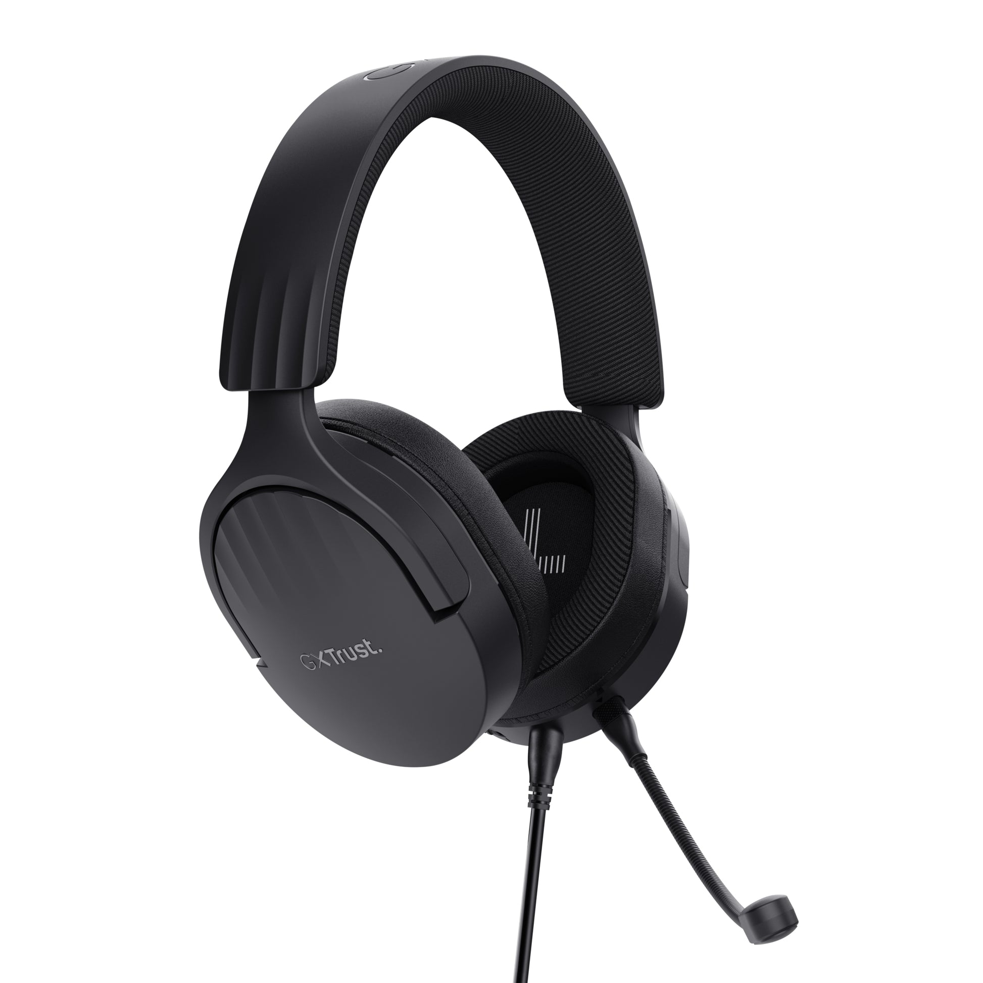 Trust GXT498 FAYZO Gaming-Headset – On-Ear, Stereo, Kabelgebunden, 3,5 mm Klinke, Schwarz
